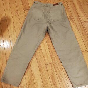 Hiut Denim the Betty Khaki Stone Duck Canvas